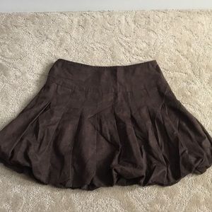Brown bubble short skirt. Small. Thigh length